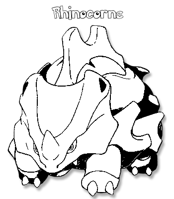 Coloriage de Rhinocorne