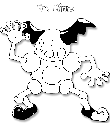 Coloriage de Mr. Mime