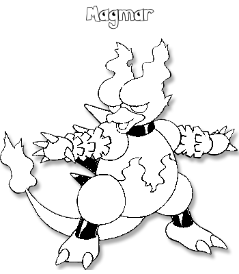 Coloriage de Magmar