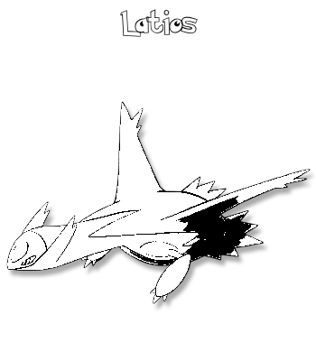 Coloriage de Latios