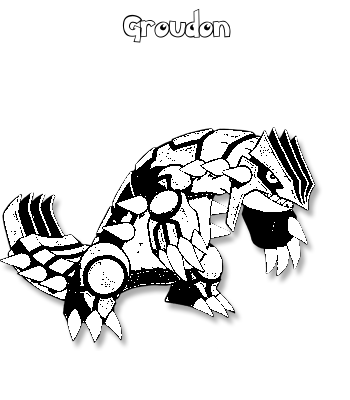 Coloriage de Groudon